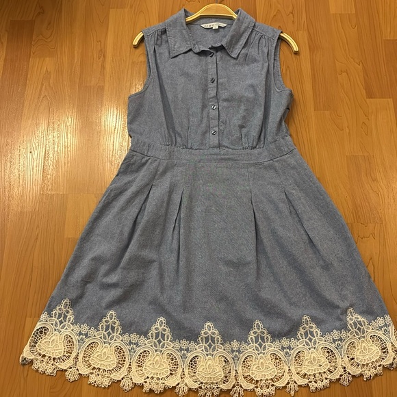 Cotton dress, size 12 , sleeveless - Picture 1 of 5
